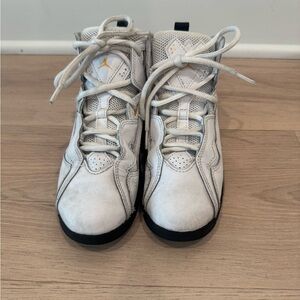 Jordan White and Yellow Sneakers